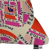 Pink Holli Zollinger Paris Map Throw Pillow (20"x20") - Deny Designs: Decorative Cushion for Indoor Use, Zippered - 2 of 4