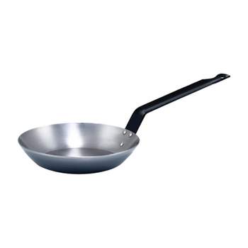 Winco French Style Fry Pan, Polished Carbon Steel
