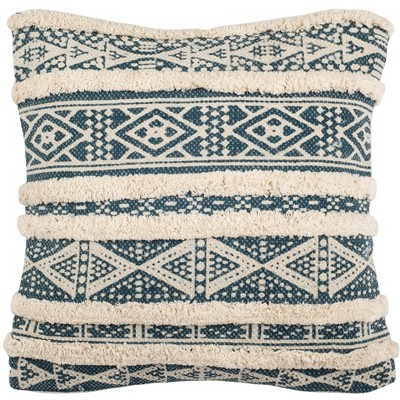 Remmi Pillow - Teal/Beige - 18" x 18" - Safavieh