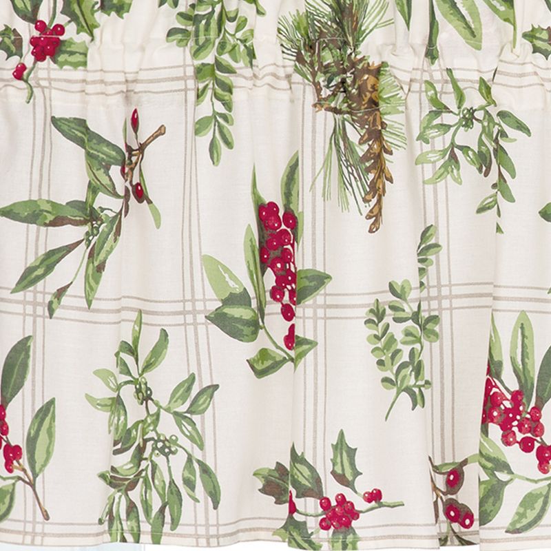 C&F Home Winter Botanical Green Valance Collection, 3 of 5