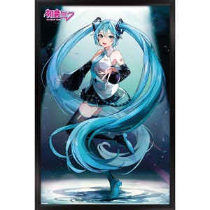 Trends International Hatsune Miku - Moonlight Elegance Framed Wall Poster Prints - 1 of 4