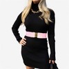 Anna-Kaci Women's Sequin Elastic Waist Belt with Gold Tone Clasp - 3 of 4