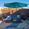 PURPLE LEAF 10 Feet Patio Umbrella Outdoor Cantilever Round Umbrella Aluminum Offset Umbrella with 360-degree Rotation for Garden Pool Patio - 2 of 4