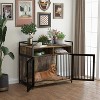 Dog Crate Furniture Style Heavy-Duty Dog House with Storage and Chew-Resistant Features, TV Stand with Double Doors, Modern End Table Crate Furniture - 4 of 4
