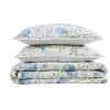 Cottage Classics Field Floral Quilt Set Blue/Green/White - 2 of 4