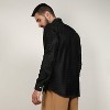 Campus Sutra Men Men's Onyx Black Curly-Creased Shirt - 4 of 4