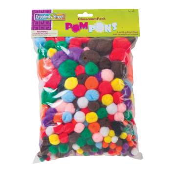 Creativity Street Non-toxic Pom Pon, Assorted Size, Assorted Hot Color ...