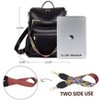 Wikineon Premium PU Leather Backpack: Stylish, Durable & Versatile ¨C Ideal for Daily Commutes, School, or Travel with Spacious Compartments - 3 of 4