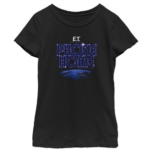 Girl's E.T. the Extra-Terrestrial Earth Phone Home T-Shirt - 1 of 4