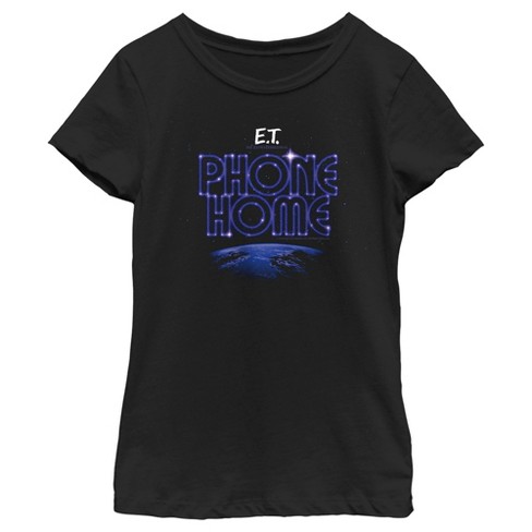 Girl's E.T. the Extra-Terrestrial Earth Phone Home T-Shirt - image 1 of 4