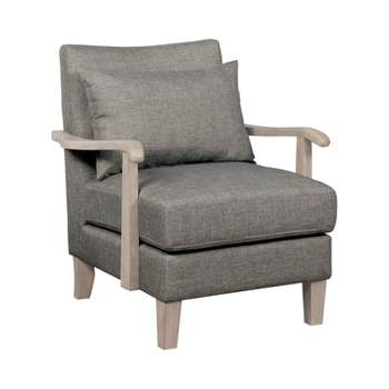 Forrester Wood Arm Accent Chair - miBasics
