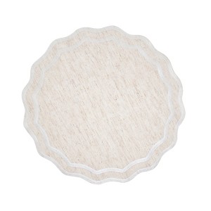 Saro Lifestyle Scallop Border Placemat (Set of 4) - 1 of 4