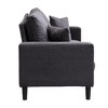 Kumasinova 57" High 2-Seater Sofa, Resilience Loveseat with Wooden Frame, Upholstered Sponge Cushions, 2 Pillows, Perfect Couches for Living Room - 3 of 4