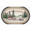 Earth Rugs Loon on Lake Oval Jute Tread – 20"x30", Handmade Wildlife-Inspired Rug - 2 of 3