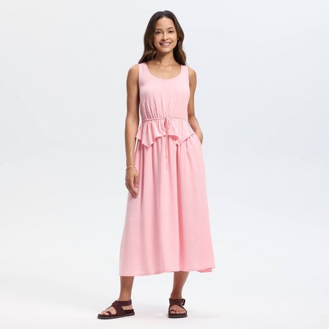 Женские платья Universal Thread Women's Sleeveless Drawstring Waist A-Line Dress - Universal Thread™ Pink L