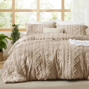 Bedsure Tufted Comforter Set – Boho Farmhouse Embroidered Bedding - 1 of 4