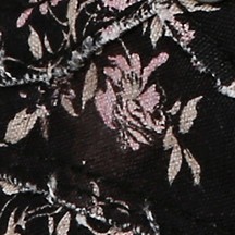 black floral canvas
