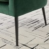 Kumasinova Modern Accent Chair with Open Back,Arm Chair with Metal Legs,Velvet Comfy Reading Chair,Cozy Sofa Chair for Living Room & Bedroom - 3 of 4