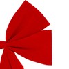 Northlight 4-Loop Velveteen Christmas Bow Decoration - 12" x 24" - Red - image 3 of 3