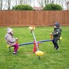 INFURNIC Baby Activity Gyms 4 Seater Kids Seesaw with 360 Degree Rotation for Backyard Fun, Multicolor, 71.8"*71.8"*19" - 2 of 4