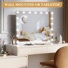 Vanity Mirror with Lights, Large Makeup Mirror, 3 Color Lighting Modes Tabletop, Fashion Bathroom Mirror for Dressing Room,Bedroom, Plug in - 3 of 4