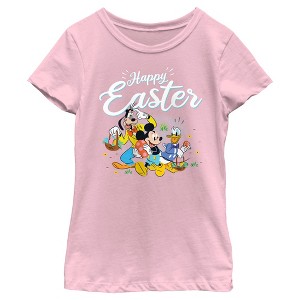 Girl's Mickey & Friends Happy Easter Friends T-Shirt - 1 of 4