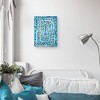 18" x 24" Dot Maze Blue by Nikki Chu Canvas Art Print - Masterpiece Art Gallery: Modern Geometric Unframed Wall Decor - 2 of 4