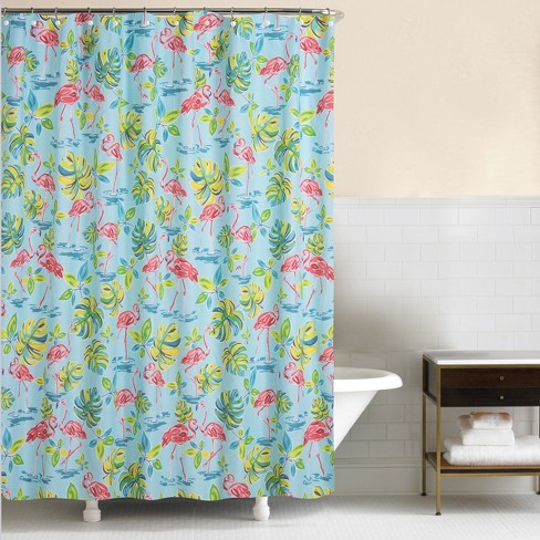 C F Home Flamingo Garden Shower Curtain, Home And Garden Shower Curtains