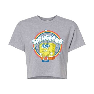 Women's - Spongebob Squarepants - Kawaii Cropped Graphic T-Shirt - 1 of 4