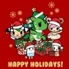 Juniors Womens Tokidoki Happy Holidays Group T-Shirt - 2 of 4