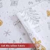 4 Pieces Soft Microfiber Christmas Bedding Sheet Set - 3 of 4