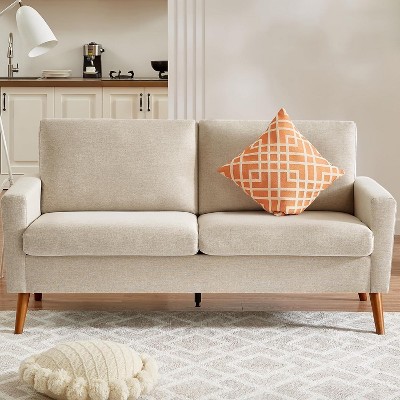 Vipbear 68" Loveseat Sofa,Modern Love Seat Couches for Living Room,Small Couch for Bedroom Office,Comfy Couch with Spring Cushion,Tool-Free Assembly
