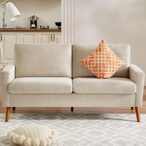 Vipbear 68" Loveseat Sofa,Modern Love Seat Couches for Living Room,Small Couch for Bedroom Office,Comfy Couch with Spring Cushion,Tool-Free Assembly - 1 of 4