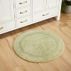 Lux Premium 100% Cotton Ultra-Soft Reversible Bathroom Rug-Durable Tufted Weave, Highly Absorbent Solid Pattern for Multipurpose use - 2 of 4
