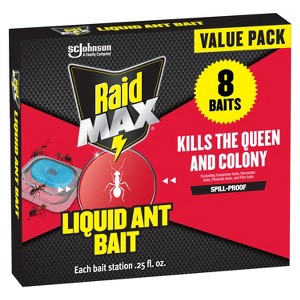 Raid Max Liquid Ant Baits Insecticides - 8ct - 1 of 4