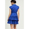 Women's Tiered Pleated Mini Dress - current air - 4 of 4