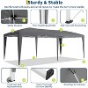 10x20 Heavy Duty Pop Up Canopy Tent with 6 Removable Sidewalls, Easy Up Commercial Canopy Tents for Parties, Large Outdoor Canopies - 2 of 4