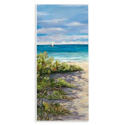 Stupell Industries Grassy Beach Shore, 7" x 17"