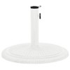 vidaXL Umbrella Base White 17.7"x17.7"x11.8" Cast Iron - 3 of 4