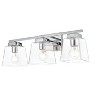 Elegant Lighting Merrick 3 light Chrome and Clear Bath Sconce - 4 of 4