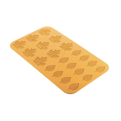 Silikomart Bosco Silicone Mold with 9 Maple-Leaf Imprints and 12 Oval-Leaf Imprints