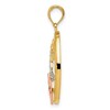Black Bow Jewelry 14k Yellow & Rose Gold with White Rhodium 22mm Oval Celestial Pendant - 2 of 4