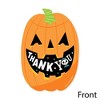 Big Dot of Happiness Jack-O'-Lantern Halloween - Shaped Thank You Cards - Kids Halloween Party Thank You Note Cards with Envelopes - Set of 12 - 3 of 4