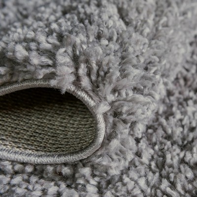 Sterling Gray Shag Rectangular Indoor Easy-Care Rug