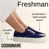 CUSHIONAIRE Women’s Freshman Canvas Lace-Up Sneaker with Memory Foam, Wide Widths Available | Casual Walking Shoes, Lightweight & Comfortable - 4 of 4