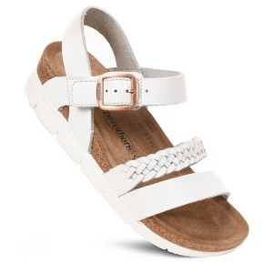 Aerothotic - Quinn Comfortable Braided Leather Platform Sandals with Arch Support - 1 of 3