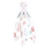 Hudson Baby Girls Animal Face Security Blanket, Pastel Sea 3-Pack, One Size - 4 of 4