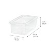 Racxily Plastic Storage Bins,  Stackable Organizing Box, Durable Nestable Containers, Clear - 2 of 4