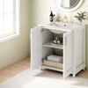 Mshliw 30 Inch Bathroom Vanity with Ceramic Sink, Freestanding Storage Cabinet with Hidden Drawer, Solid Wood Frame Bathroom Vanity with Shelf - 2 of 4