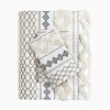 NicBex 3 Pcs Chenille Comforter Set, Cotton Printed Bedding Set Duvet Cover Set Quilt Set 1 Cover, 2 Pillow Shams, Machine Washable - 4 of 4
